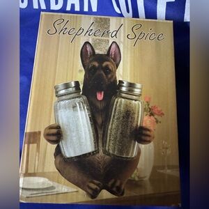 Shepherd Spice dog Salt and Pepper Shaker Holder - Super Cute - NIB/NWT